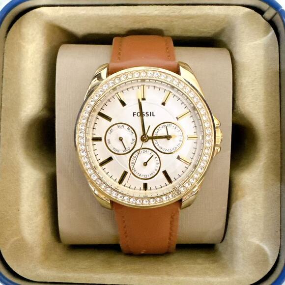 Fossil BQ3414 Chronograph Gold Stainless Steel Women\'s Watch main image 6